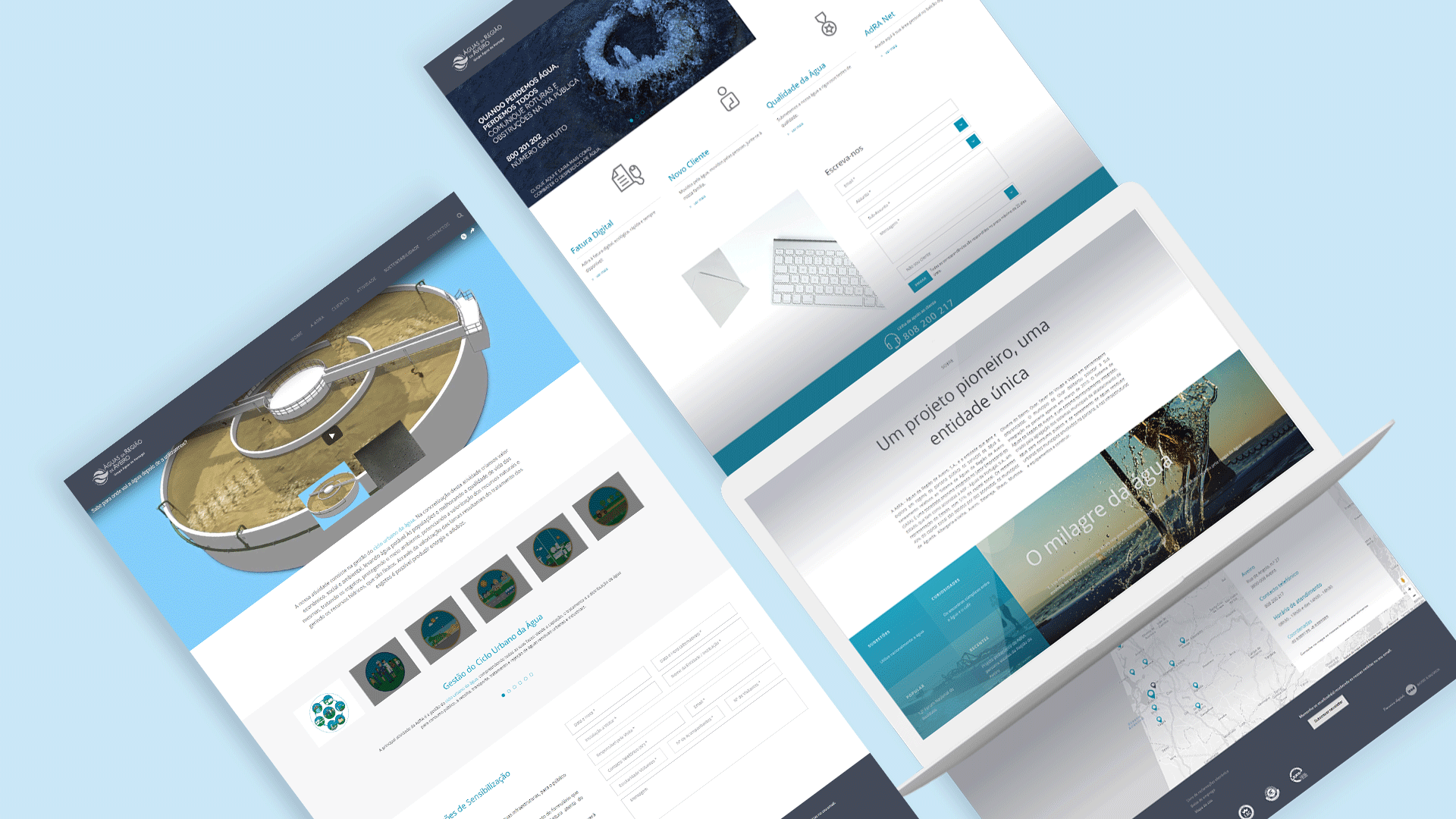 load web mockup adra platform